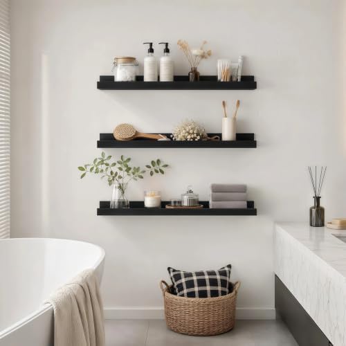 24inch Long Floating Shelves for Wall Decor, 5-Set Shelves - Image 2