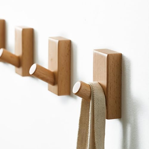 QUELLANCE Wood Coat Hooks Wall Mounted - Image 6
