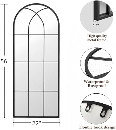Prywot Arched Full Length Mirror - Image 5