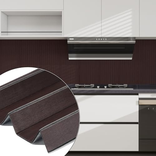 3D Faux Wood Slat Wall Panel – Peel and Stick Self Adhesive Soundproof Foam - Image 2