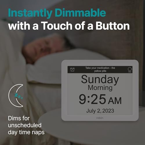 Robin Day Clock 2026 for Seniors, Easy-to-Read Display for Elderly, Day Date - Image 5