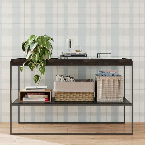 Timeet Modern Peel and Stick Wallpaper Wallpaper Blue Gray Boho Contact Paper - Image 5