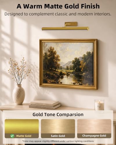 EZVALO 16‘’ Picture Lights for Wall, 6000mAh Rechargeable Art Lights - Image 3