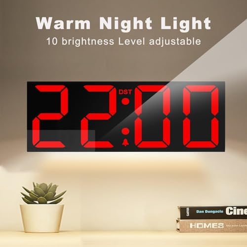 JALL 22" Large Digital Wall Clock - Image 3