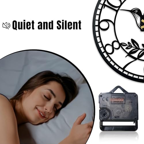 Big Wall Clock - Wall Clocks for Living Room Decor, Quiet and No Ticking - Image 4
