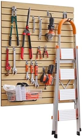 VEVOR Slat Wall Paneling, 4 x 4ft, MDF Garage Slatwall by VEVOR