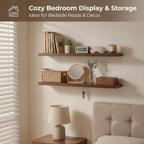 Lufia Floating Wall Shelves, MDF - Image 6