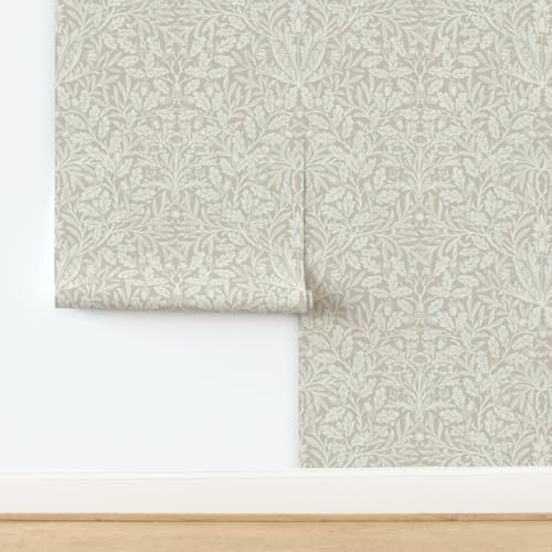 Spoonflower Acorn William Morris Peel and Stick Wallpaper - Image 4