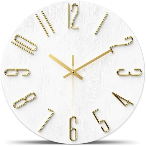 Wall Clock, Battery Operated, Modern Minimalist Design by lanktoo