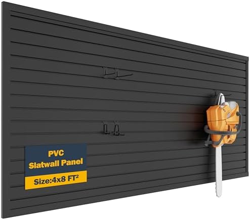 Slat Wall Paneling 4 x 8ft, Slatwall Garage Wall Organizer by FOFARY