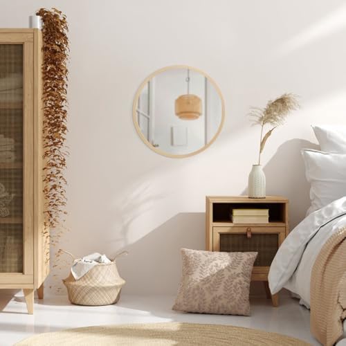JJUUYOU Circle Wall Mirror 20 Inch Round Wall Mirror - Image 4
