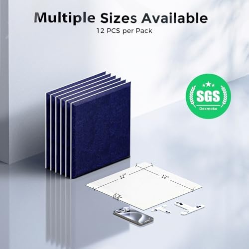12 Pack Self-Adhesive Acoustic Panels, 2nd Generation Sound Absorbing Panel - Image 7