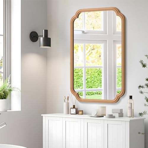 Ferytange Wood Bathroom Mirror for Wall Mounted - Image 3