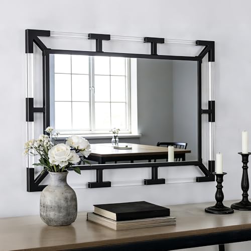 Chende Modern Black Wall Mirror Decor - Image 7