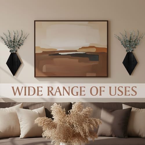 Chunful 2 Pcs Wooden Wall Planter Decor, 9.8 x 6.6 x 1.2 Inches - Image 6