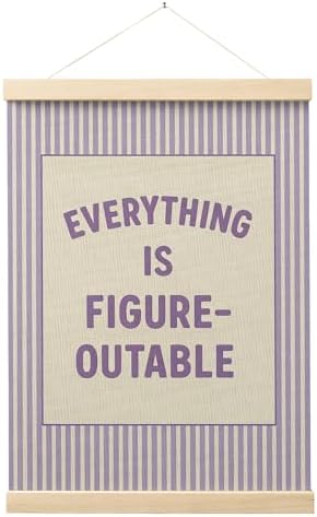 FGFK Everything Is Figureoutable Positive Affirmations Wall Art Poster Hanger by WelcometoFGFKhome