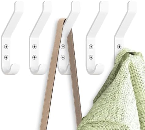 GlazieVault Coat Hooks – Door Hooks -Heavy Duty Wall Mounted by GlazieVault