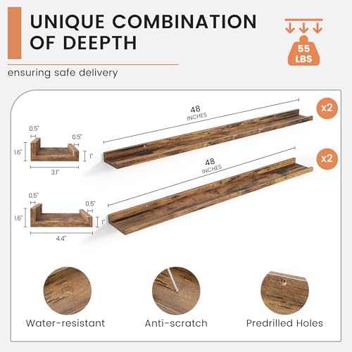 FLYJOE Floating Picture Ledge Shelves - Image 3
