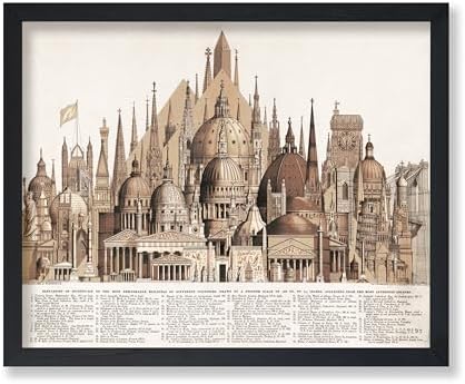 Poster Master Vintage Principal High Buildings of the Old World Poster by PosterMaster