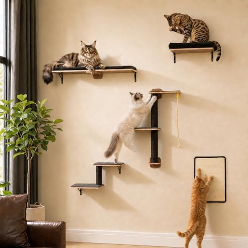 PAWZ Road Cat Wall Shelves, Modern Cat Wall Furniture by PAWZRoad