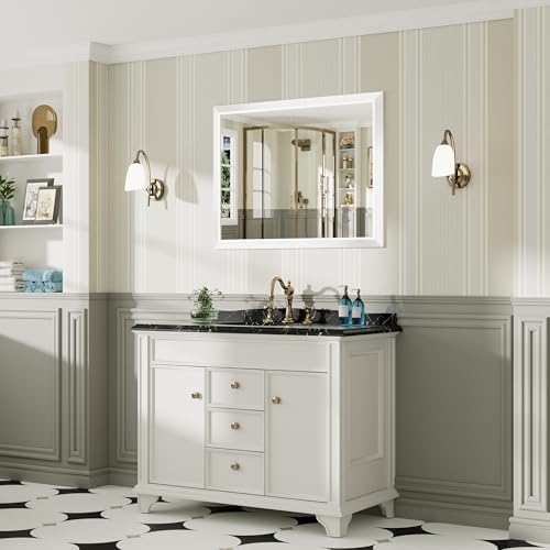 Briivue Bathroom Wall Mirror, 40x30 Inch - Image 4