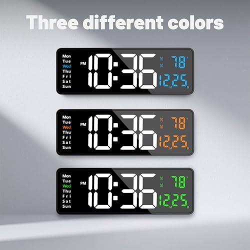 Digital Wall Clock with Automatic Brightness - Image 3