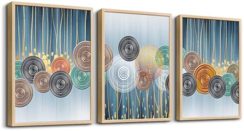 Natural Wood Framed Art Set by Lapremoly