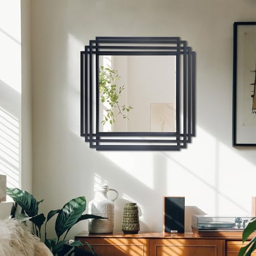 24"x24" Square Decorative Wall Mirror - Image 3