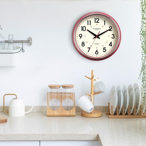 Wall Clock Metal 12.4" Countryside Style Wall Clocks Retro Vintage Classical - Image 6