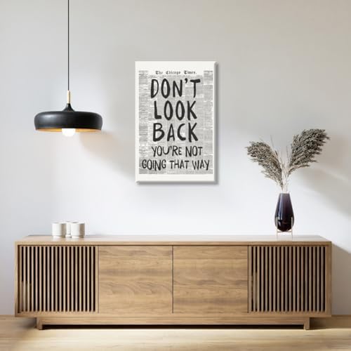Black and White Retro Newspaper Wall Art Trendy Inspirational Quote Poster - Image 6