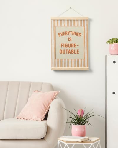 FGFK Everything Is Figureoutable Inspirational Wall Art Poster Hanger Frame - Image 7