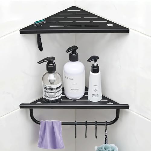 Corner Shower Shelf, 304 Stainless Steel Recessed Bathroom Shelves, Grout in by Unknown