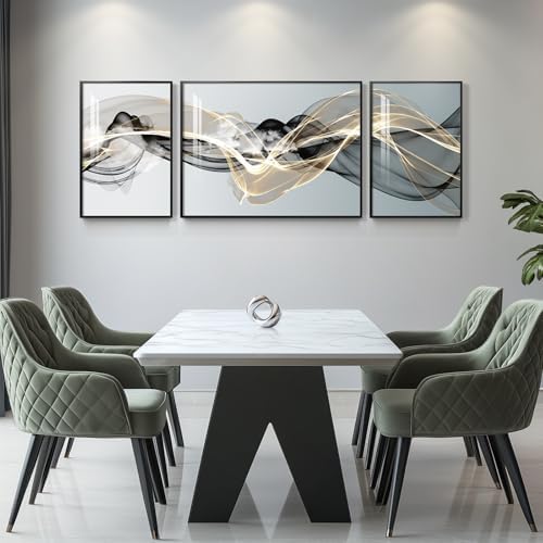 Large Framed Modern Luxury Abstract Wall Art - Image 4