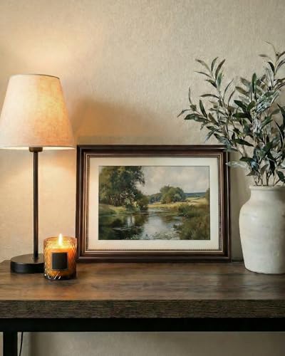 VIYYIEA Vintage Landscape Wall Art, Nature Lakeside Scene Canvas Prints - Image 2