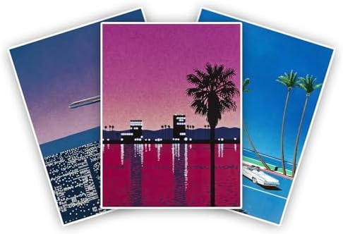 Modern Vintage Landscape Hiroshi Nagai Beach House Art 12x16x3Inch Unframed by Unknown
