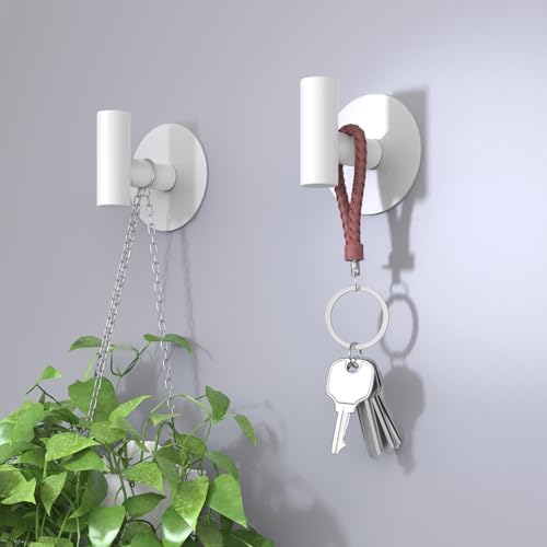 Heavy Duty White Towel Hooks, Stainless Steel Adhesive Coat Hooks - Image 6