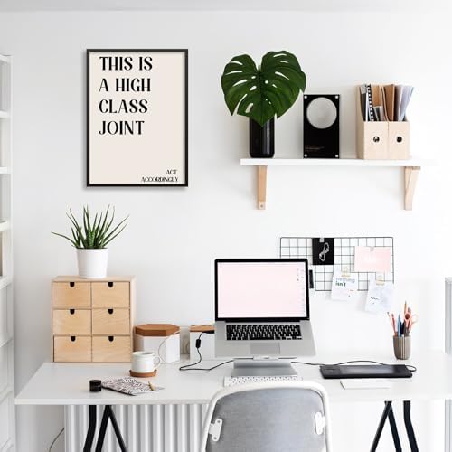 Neutral Minimalist Modern Poster Vintage Unique Quote Wall Art 24x36 inch Black - Image 6
