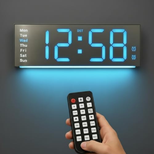 MASHI 11.5" Digital Wall Clock by MASHI