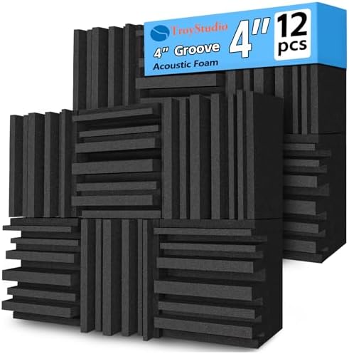 TroyStudio Thick Acoustic Sound Proof Foam Panels, Dense Soundproofing Tile by TroyStudio