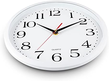 Bernhard Products White Wall Clocks, 2 Pack Silent Non Ticking - Image 4