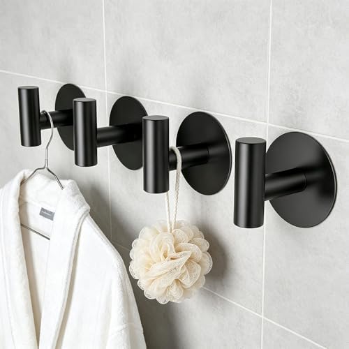 Self-Adhesive Coat Hooks, Stainless Steel Heavy Duty Wall Hooks, Towel Hooks - Image 3