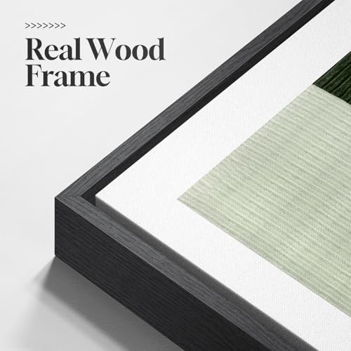 Large Framed Sage Green Abstract Wall Art - Image 6