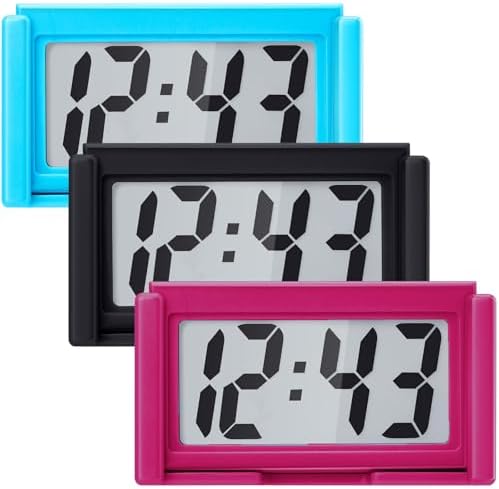 Frienda 3 Pieces Mini Small Digital Clock Stick On by Frienda
