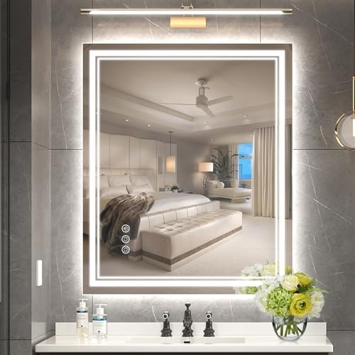 Ratsamee 30"x36" LED Bathroom Mirror by RATSAMEE