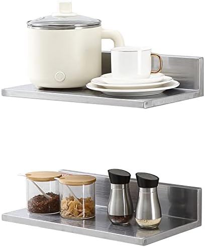 VEVOR Stainless Steel Wall Shelf, 8.6" x 16"-2 Pack by VEVOR