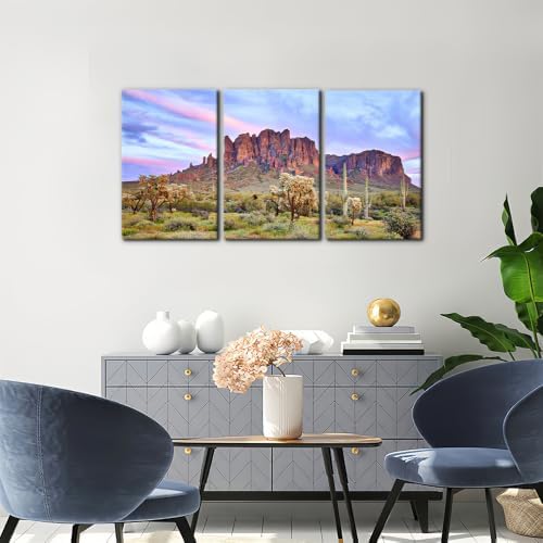 Pacimo Mountains Sunset Canvas Wall Decor Natural Landscape Wall Art Print on - Image 2