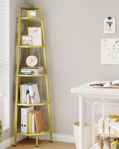 CHOEZON 5-Tier Corner Shelf, 59.6” Corner Storage Stand, Floorstanding Dispaly - Image 3