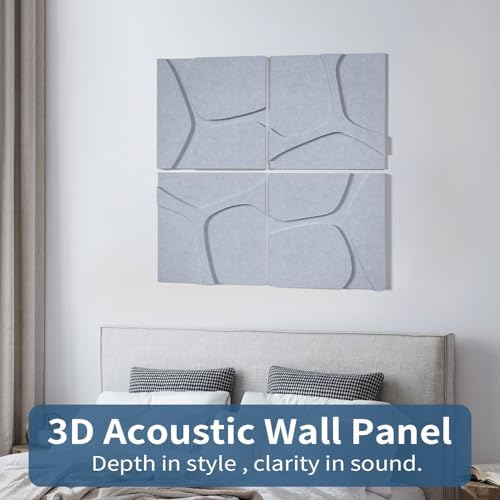 3D Decorative Felt Double-layer Acoustic Panels Fracture Pattern - Image 2