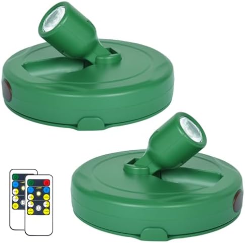 HAMVIDNE Wireless LED Spotlight, Battery Powered Indoor Plant Tree Up Light by HAMVIDNE