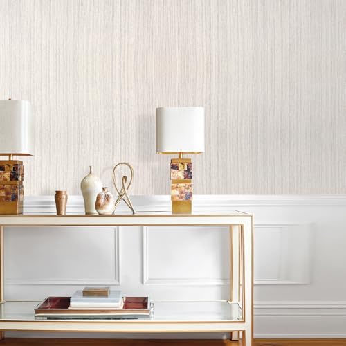 Grasscloth Peel and Stick Wallpaper Light Purple Vintage Paper 16in x 196in - Image 2
